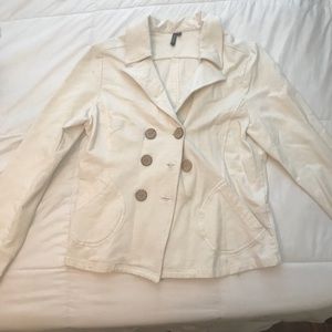 White short blazer/trench coat